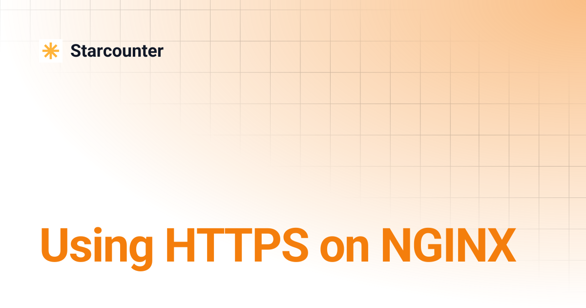 Using HTTPS on NGINX | 2.3.1 | Starcounter